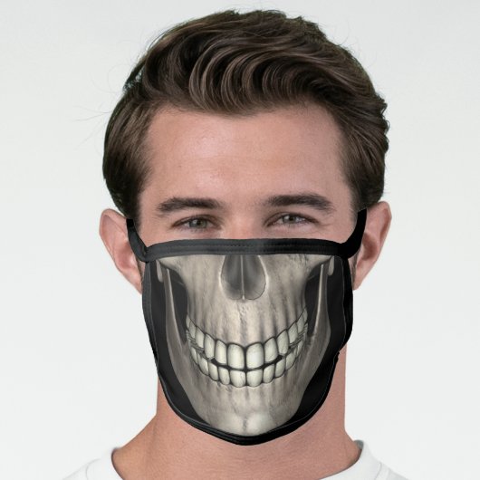 Halloween Skull Teeth Face Mask (Worn Him)