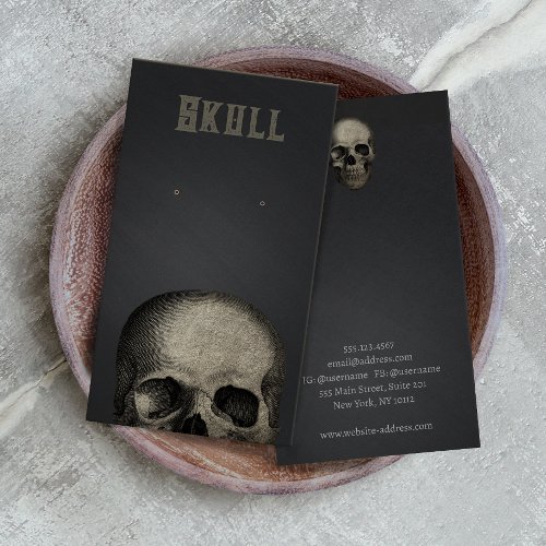 Halloween Skull Theme Earring Display Card