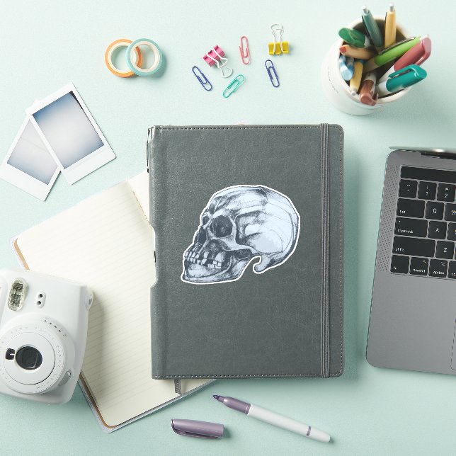Halloween Skull Vinyl Sticker (iPad Cover)