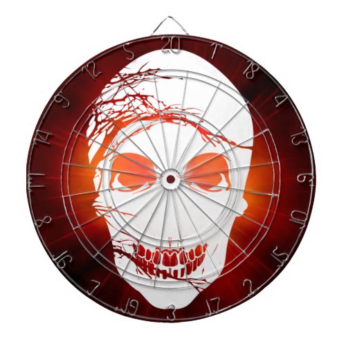 Halloween Skull with magic red light Dartboard With Darts