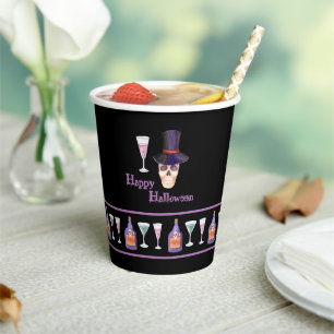 Halloween Skull With Potions Paper Cup