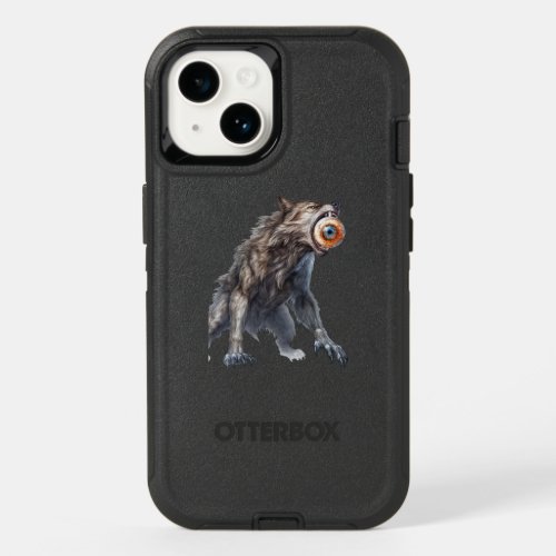 Halloween skull with round eyes OtterBox commuter OtterBox iPhone 14 Case
