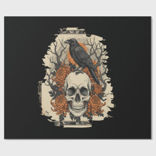 Halloween Skull Wrapping Paper