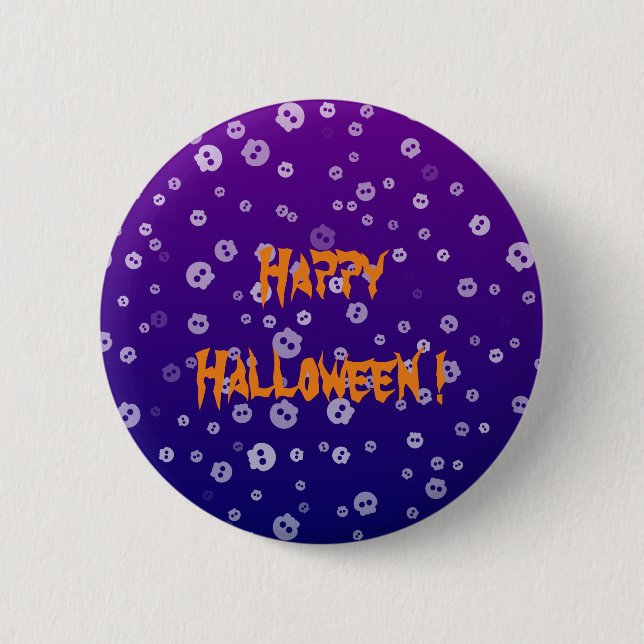 Halloween Skulls Button (Front)