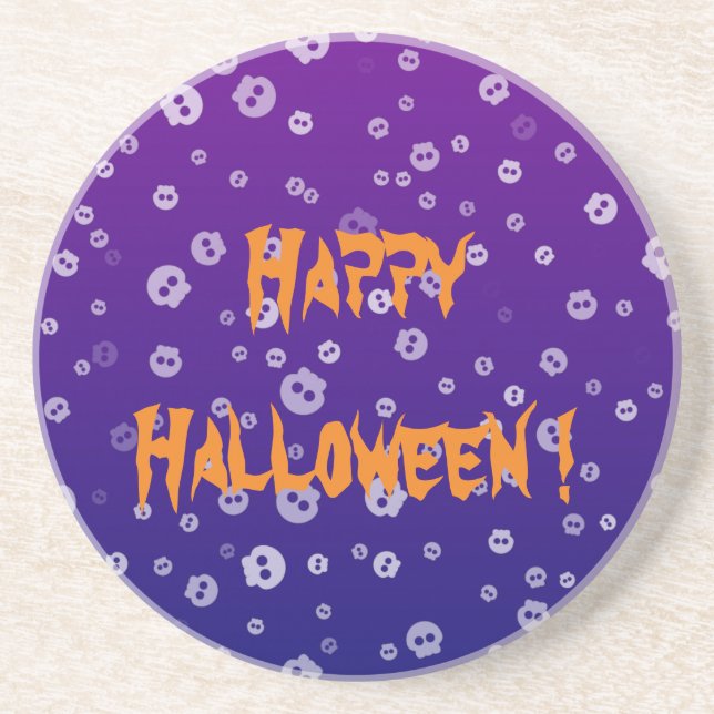 Halloween Skulls Coaster (Front)