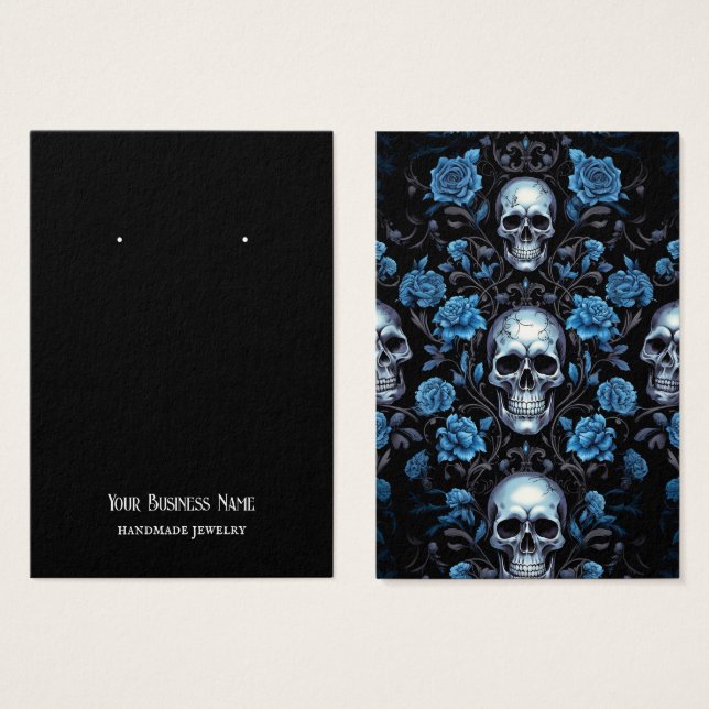 Halloween Skulls Earring Display Card (Front & Back)