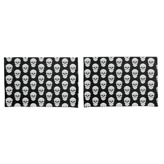 Halloween Skulls Pillowcase Set (Front-Set)