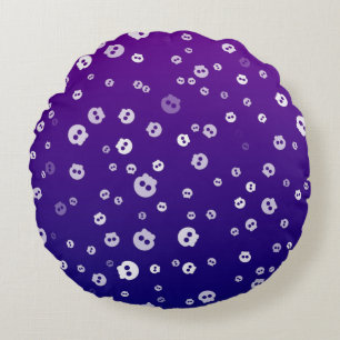 Halloween Skulls Round Pillow