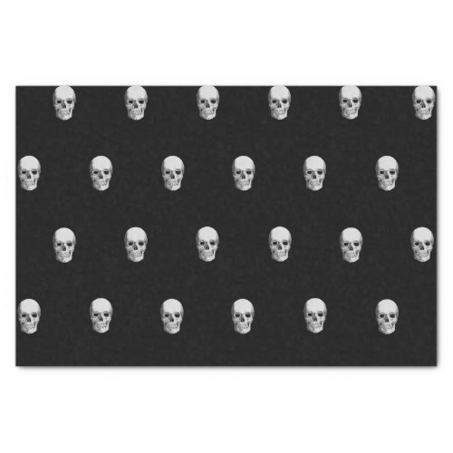 Halloween skulls tissue paper gift bag stuffer 