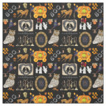 Halloween Sleepy Hollow Horse Ghost Pumpkin Ravens Fabric