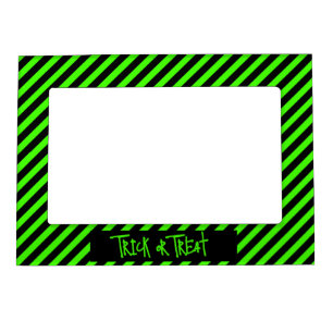 Halloween Slime Green Trick or Treat Magnetic Frame