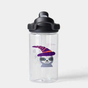 Halloween Sloth in Witch's Hat  Water Bottle