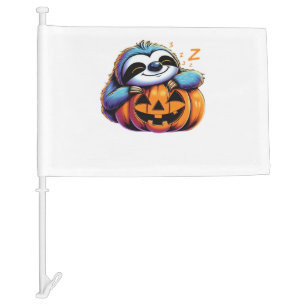 Halloween Sloth Lover Costume Essential T-Shirt Car Flag
