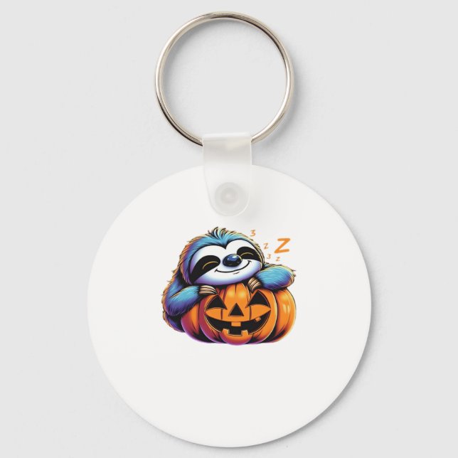 Halloween Sloth Lover Costume Essential T-Shirt Keychain (Front)