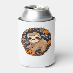 Halloween, Sloth, October 31st, Thanksgiving Class Can Cooler