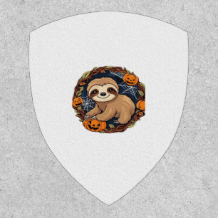 Halloween, Sloth, October 31st, Thanksgiving Class Patch