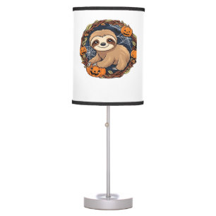 Halloween, Sloth, October 31st, Thanksgiving Class Table Lamp