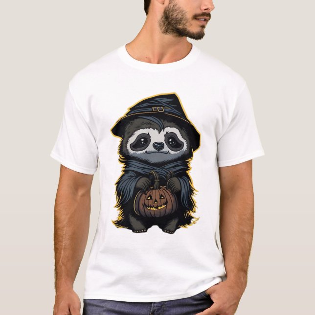 Halloween sloth Oversized T-Shirt (Front)
