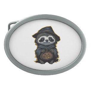 Halloween sloth Oversized T-Shirt Belt Buckle