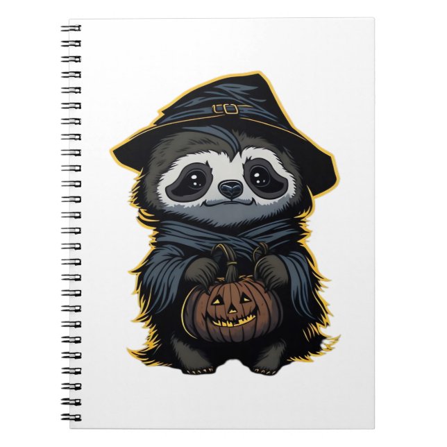 Halloween sloth Oversized T-Shirt Notebook (Front)