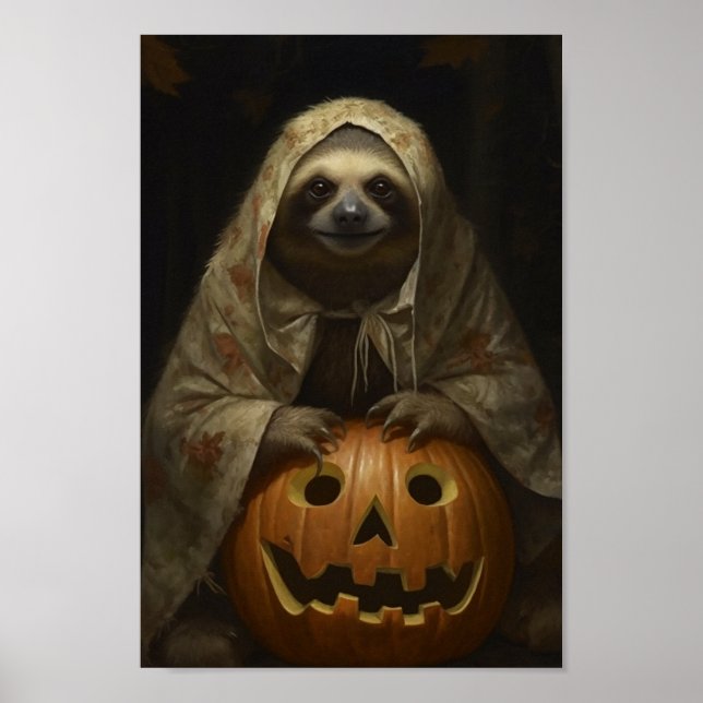 Halloween Sloth Poster (Front)