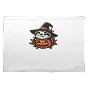 Halloween Sloth Pumpkin Festivity Classic T-Shirt Cloth Placemat