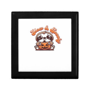 Halloween Sloth Slow and Spooky Cute Sloth Pumpkin Gift Box