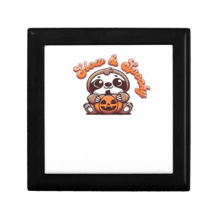 Halloween Sloth Slow and Spooky Cute Sloth Pumpkin Gift Box