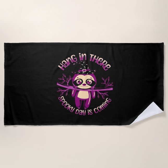 Halloween Sloth (ver.1) Classic T-Shirt Beach Towel (Front)