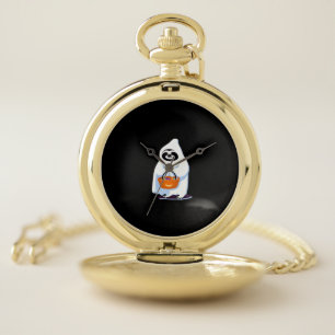 Halloween Slothful Design, This is my Human Costum Pocket Watch