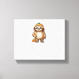 Halloween Slothster Essential T-Shirt Canvas Print