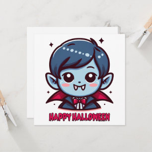 Halloween - Small cute vampire Invitation