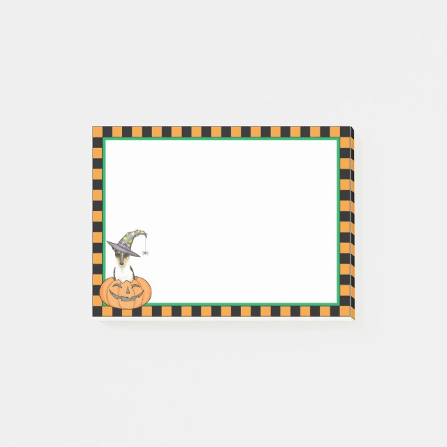 Halloween Smooth Collie Post-it Notes (Front)