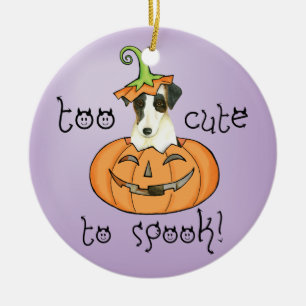 Halloween Smooth Fox Terrier Ceramic Ornament