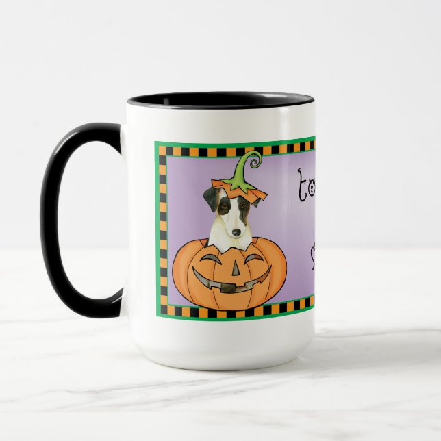Halloween Smooth Fox Terrier Mug (Left)
