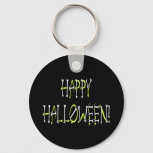 Halloween Snakes and Bones Text Keychain