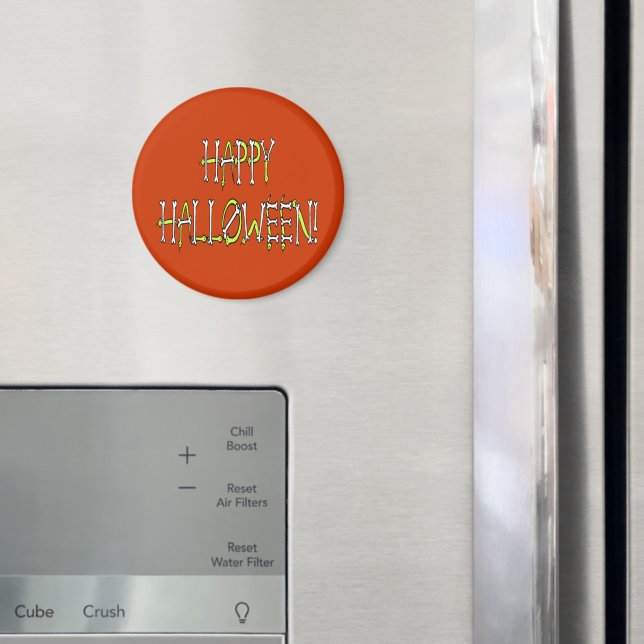 Halloween Snakes and Bones Text Magnet (In Situ (Fridge))