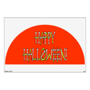 Halloween Snakes and Bones Text Wall Decal