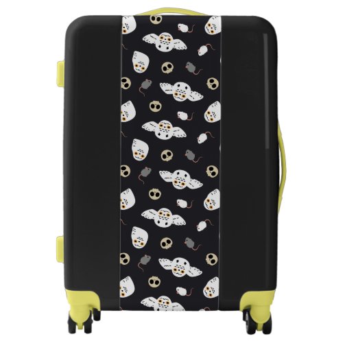 Halloween Snowy Owl Pattern Luggage