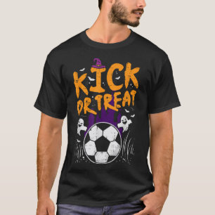 Halloween Soccer Kick Or Treat Football Costume  T-Shirt