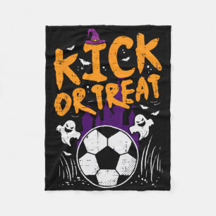 Halloween Soccer Kick Or Treat Footbyll Costume Bo Fleece Blanket