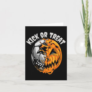 Halloween Soccer Skeleton Card