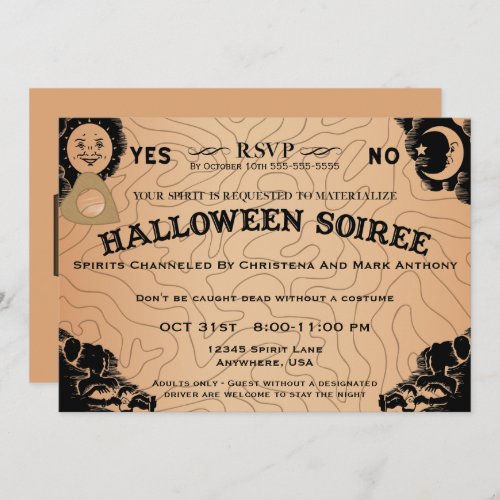 Halloween Soiree Spirit Board Invitation