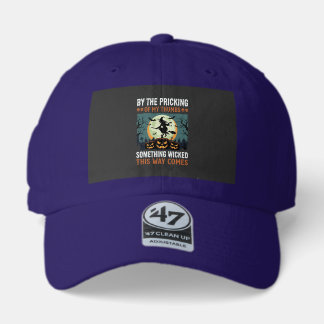 Halloween Something Wicked Witch Pumpkin Vintage 47 Brand Hat