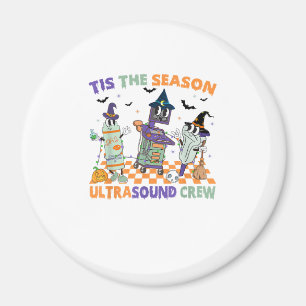 Halloween Sonography Retro Tis The Season Ultrasou Magnet