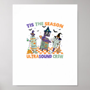 Halloween Sonography Retro Tis The Season Ultrasou Poster