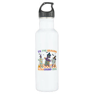 Halloween Sonography Retro Tis The Season Ultrasou Stainless Steel Water Bottle