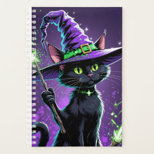 Halloween Sorcerer Cat Planner