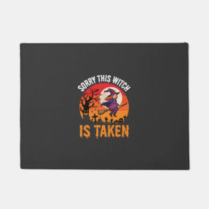 Halloween Sorry This Witch Is Taken Graphic Doormat