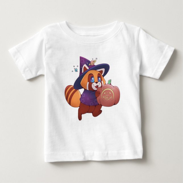 Halloween Space Panda Baby T-Shirt (Front)